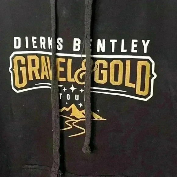 Dierks Bentley Gravel & Gold Tour Hooded Sweater Hoodie Small Unisex - Picture 2 of 3